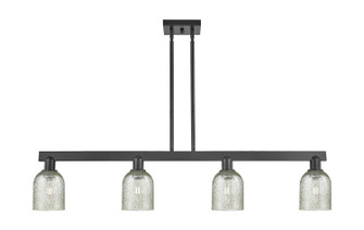 Arcadia Four Light Island Pendant in Matte Black (405|716-4I-BK-G259)
