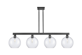 Arcadia Four Light Island Pendant in Matte Black (405|716-4I-BK-G124-10)