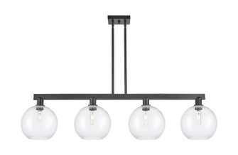 Arcadia Four Light Island Pendant in Matte Black (405|716-4I-BK-G122-10)