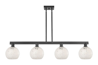 Arcadia Four Light Island Pendant in Matte Black (405|716-4I-BK-G1216-8WM)