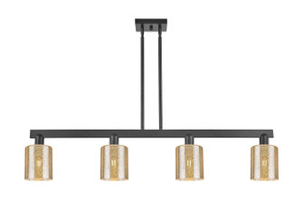 Arcadia Four Light Island Pendant in Matte Black (405|716-4I-BK-G116)
