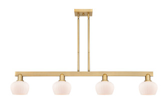 Arcadia Four Light Island Pendant in Brushed Brass (405|716-4I-BB-G91)