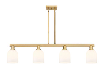 Arcadia Four Light Island Pendant in Brushed Brass (405|716-4I-BB-G558-6GWH)