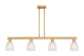 Arcadia Four Light Island Pendant in Brushed Brass (405|716-4I-BB-G441)