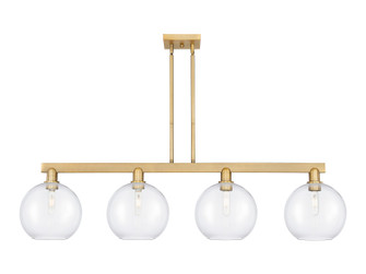 Arcadia Four Light Island Pendant in Brushed Brass (405|716-4I-BB-G122-10)