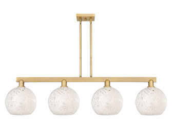 Arcadia Four Light Island Pendant in Brushed Brass (405|716-4I-BB-G1216-10WM)