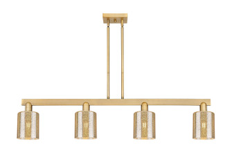 Arcadia Four Light Island Pendant in Brushed Brass (405|716-4I-BB-G116)
