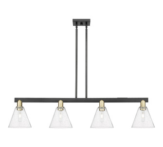 Arcadia Four Light Island Pendant in Black Antique Brass (405|716-4I-BAB-GBC-84)
