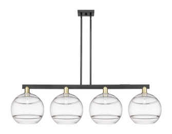 Arcadia Four Light Island Pendant in Black Antique Brass (405|716-4I-BAB-G556-12CL)