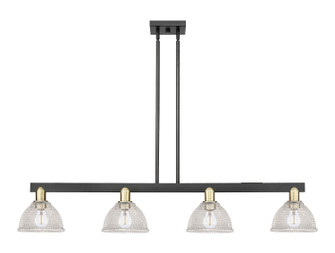 Arcadia Four Light Island Pendant in Black Antique Brass (405|716-4I-BAB-G422)