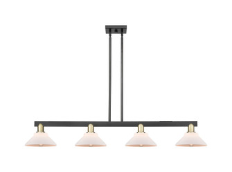 Arcadia Four Light Island Pendant in Black Antique Brass (405|716-4I-BAB-G131)
