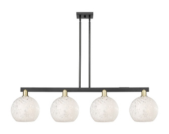 Arcadia Four Light Island Pendant in Black Antique Brass (405|716-4I-BAB-G1216-10WM)