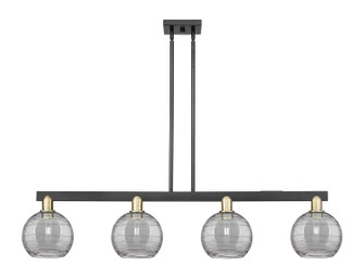 Arcadia Four Light Island Pendant in Black Antique Brass (405|716-4I-BAB-G1213-8SM)