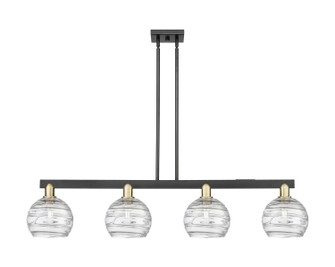 Arcadia Four Light Island Pendant in Black Antique Brass (405|716-4I-BAB-G1213-8CL)
