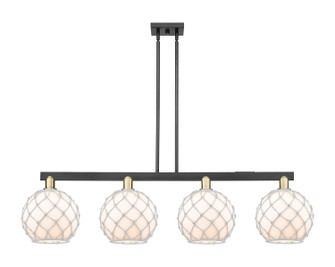 Arcadia Four Light Island Pendant in Black Antique Brass (405|716-4I-BAB-G121-10RW)