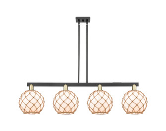 Arcadia Four Light Island Pendant in Black Antique Brass (405|716-4I-BAB-G121-10)