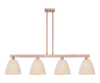 Arcadia Four Light Island Pendant in Antique Copper (405|716-4I-AC-NBD-9-NAT)