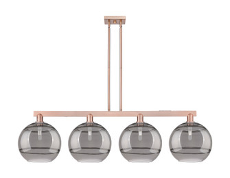 Arcadia Four Light Island Pendant in Antique Copper (405|716-4I-AC-G556-12SM)