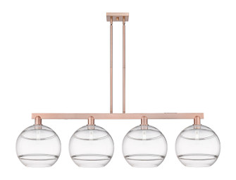 Arcadia Four Light Island Pendant in Antique Copper (405|716-4I-AC-G556-12CL)