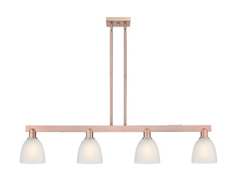 Arcadia Four Light Island Pendant in Antique Copper (405|716-4I-AC-G381)