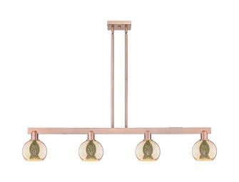 Arcadia Four Light Island Pendant in Antique Copper (405|716-4I-AC-G128-6)