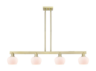 Arcadia Four Light Island Pendant in Antique Brass (405|716-4I-AB-G91)
