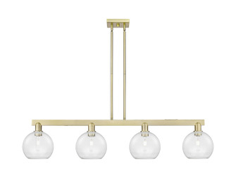 Arcadia Four Light Island Pendant in Antique Brass (405|716-4I-AB-G122-8)