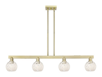 Arcadia Four Light Island Pendant in Antique Brass (405|716-4I-AB-G1216-6WM)