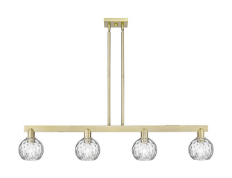 Arcadia Four Light Island Pendant in Antique Brass (405|716-4I-AB-G1215-6)