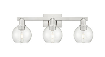 Arcadia Three Light Bath Vanity in Brushed Satin Nickel (405|716-3W-SN-G124-6)