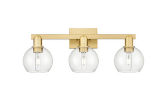 Arcadia Three Light Bath Vanity in Satin Gold (405|716-3W-SG-G122-6)
