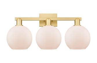 Arcadia Three Light Bath Vanity in Satin Gold (405|716-3W-SG-G121-8)