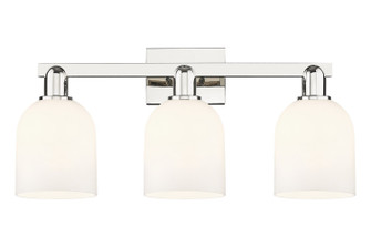 Arcadia Three Light Bath Vanity in Polished Nickel (405|716-3W-PN-G558-6GWH)