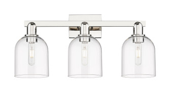 Arcadia Three Light Bath Vanity in Polished Nickel (405|716-3W-PN-G558-6CL)