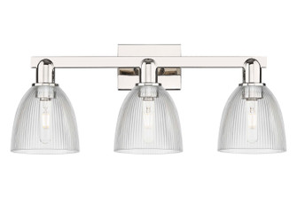 Arcadia Three Light Bath Vanity in Polished Nickel (405|716-3W-PN-G382)