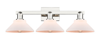 Arcadia Three Light Bath Vanity in Polished Nickel (405|716-3W-PN-G131)