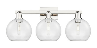 Arcadia Three Light Bath Vanity in Polished Nickel (405|716-3W-PN-G122-8)