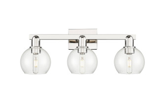 Arcadia Three Light Bath Vanity in Polished Nickel (405|716-3W-PN-G122-6)