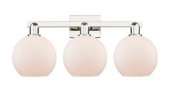 Arcadia Three Light Bath Vanity in Polished Nickel (405|716-3W-PN-G121-8)