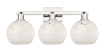 Arcadia Three Light Bath Vanity in Polished Nickel (405|716-3W-PN-G1216-8WM)