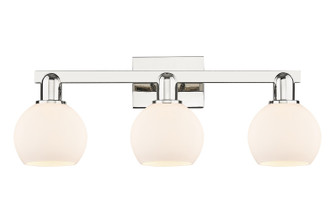Arcadia Three Light Bath Vanity in Polished Nickel (405|716-3W-PN-G121-6)