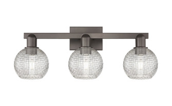 Arcadia Three Light Bath Vanity in Oil Rubbed Bronze (405|716-3W-OB-G122C-6CL)