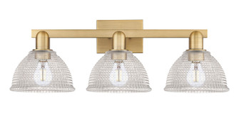 Arcadia Three Light Bath Vanity in Brushed Brass (405|716-3W-BB-G422)