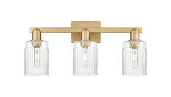 Arcadia Three Light Bath Vanity in Brushed Brass (405|716-3W-BB-G342)