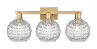 Arcadia Three Light Bath Vanity in Brushed Brass (405|716-3W-BB-G122C-8CL)