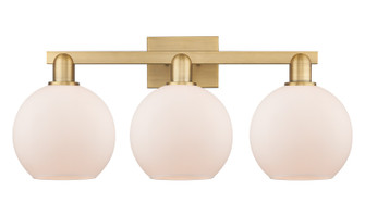 Arcadia Three Light Bath Vanity in Brushed Brass (405|716-3W-BB-G121-8)