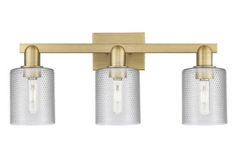Arcadia Three Light Bath Vanity in Brushed Brass (405|716-3W-BB-G112)