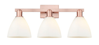 Arcadia Three Light Bath Vanity in Antique Copper (405|716-3W-AC-GBD-751)