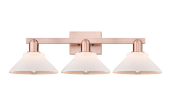 Arcadia Three Light Bath Vanity in Antique Copper (405|716-3W-AC-G131)