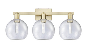 Arcadia Three Light Bath Vanity in Antique Brass (405|716-3W-AB-G124-8)